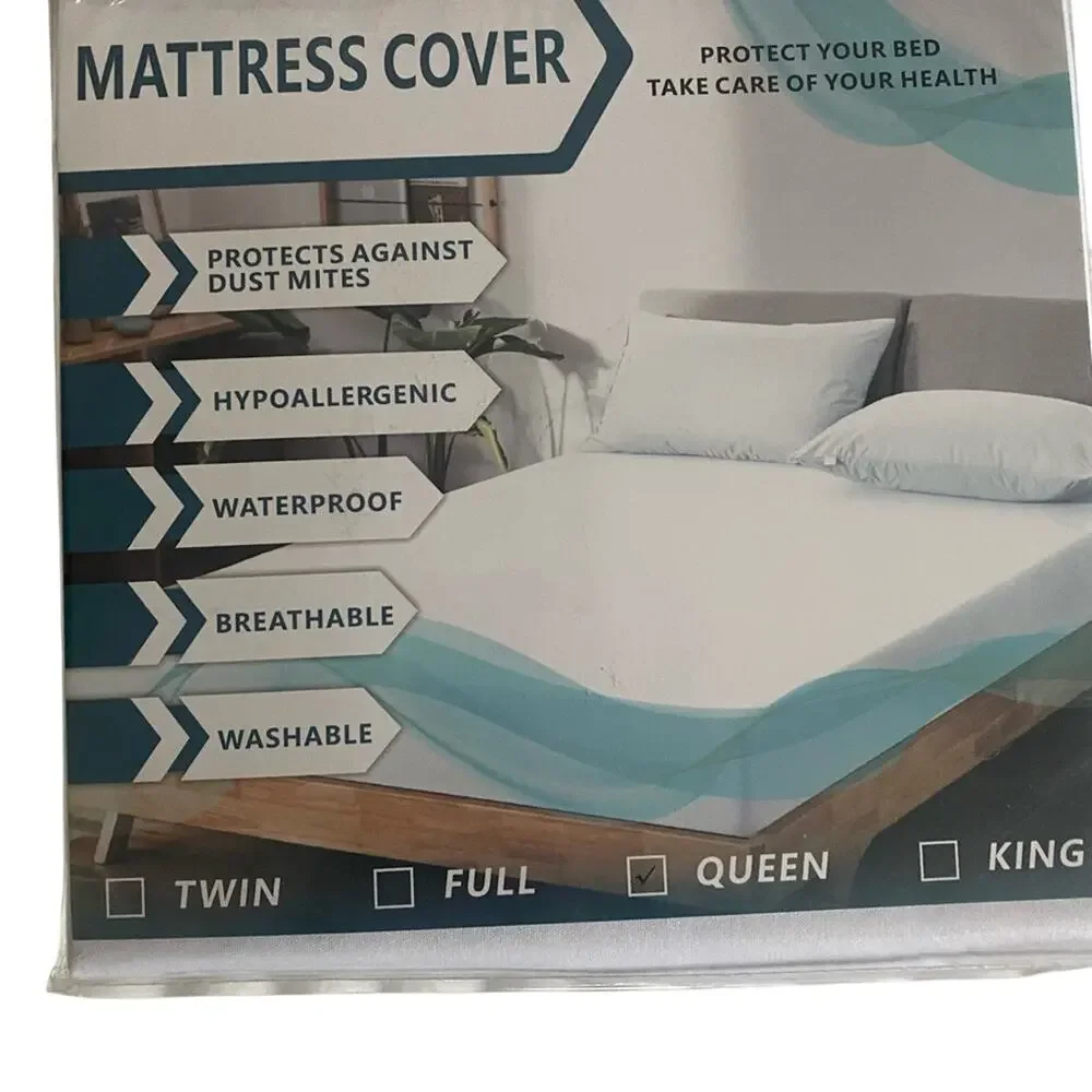 NWT Queen Hypoallergenic Mattress Encasement and 2 Pillow Protectors Set
